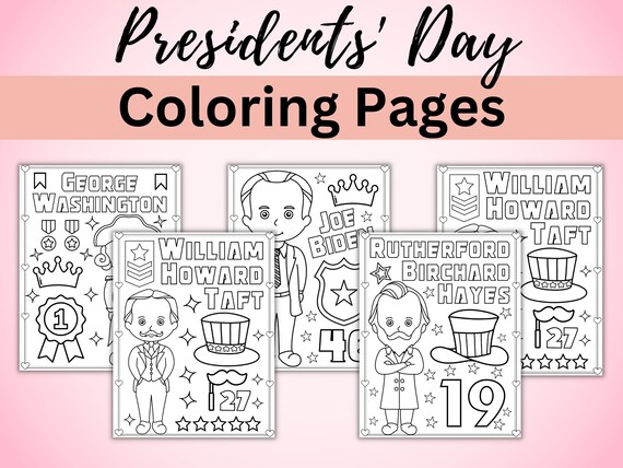 Printable presidents day coloring pages presidents day coloring sheets february coloring book activity