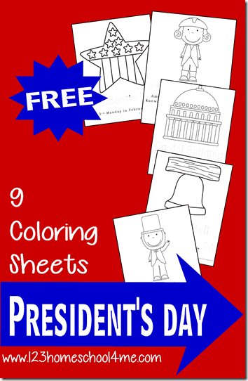 Free presidents day coloring sheets