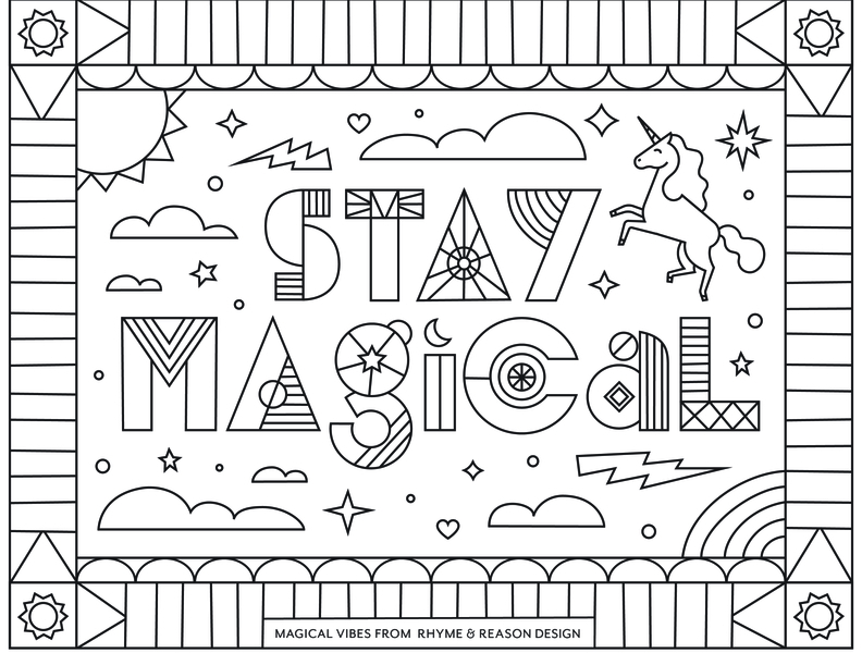 Stay home color a collection of free coloring pages to help you relax design blog