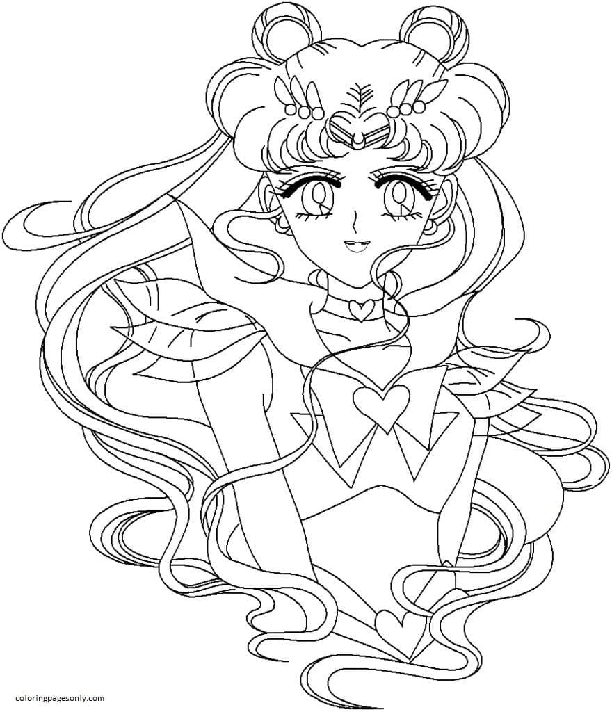 Sailor moon coloring pages printable for free download