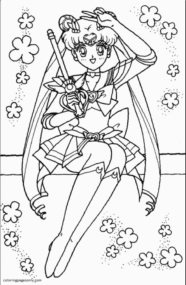 Sailor moon coloring pages printable for free download