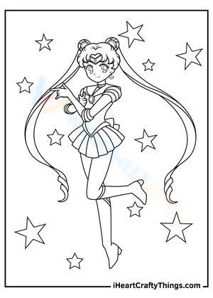 Free printable sailor moon coloring pages for all ages