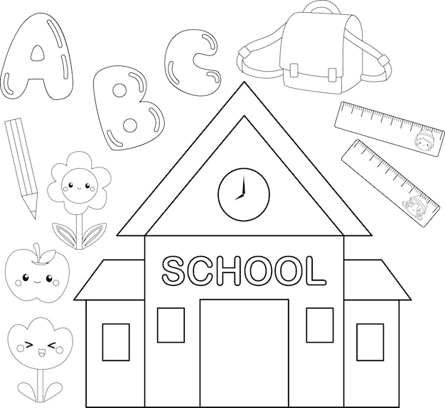 School coloring page images