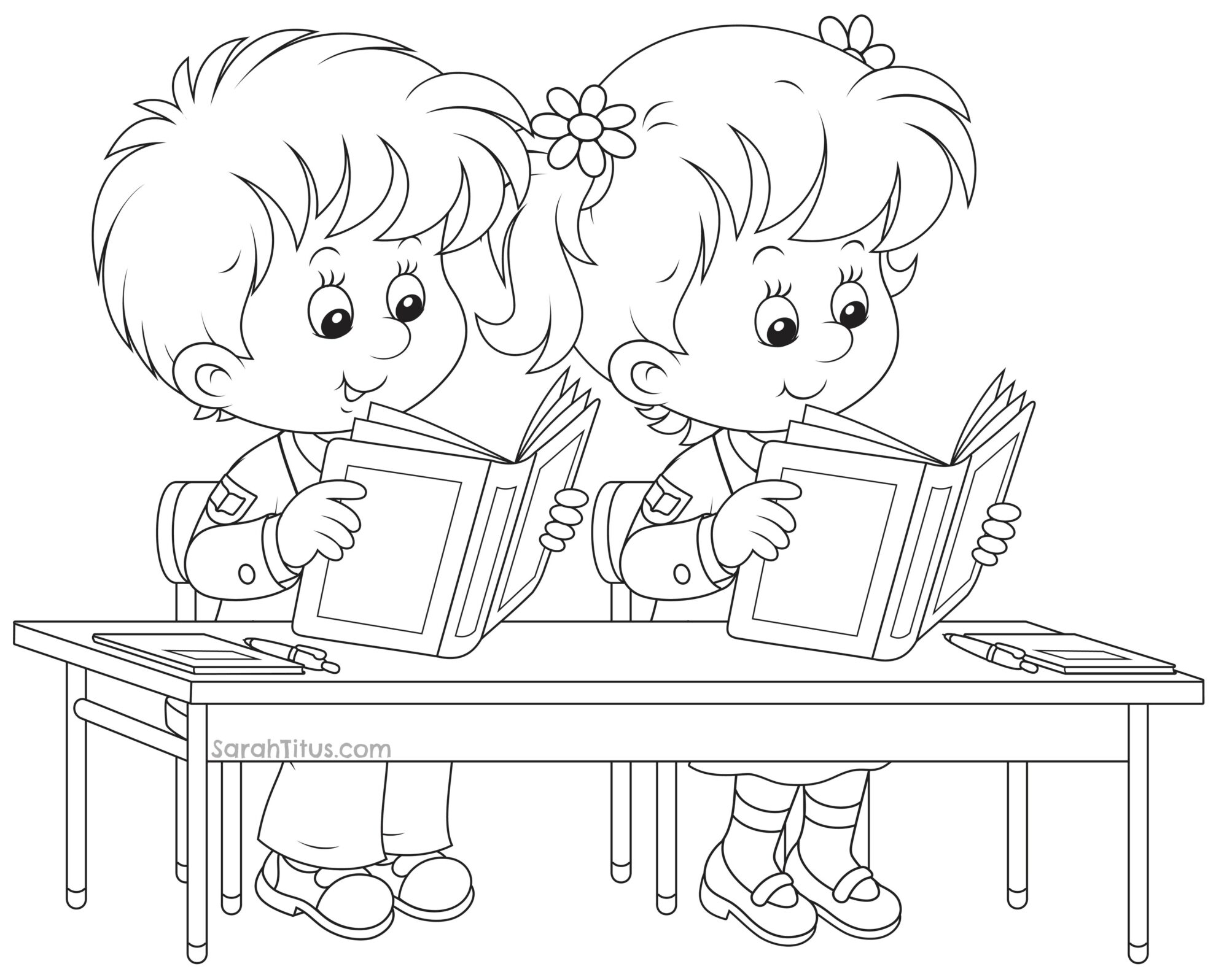 Back to school coloring pages