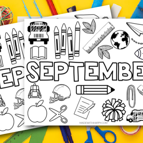 September coloring page