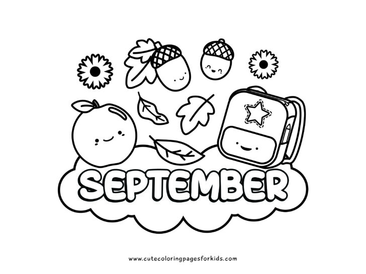 September coloring pages