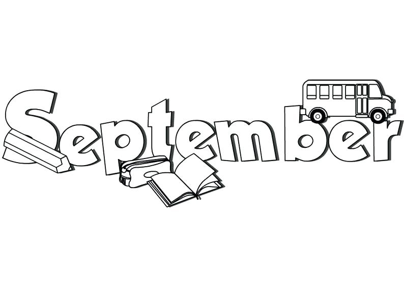 September coloring pages