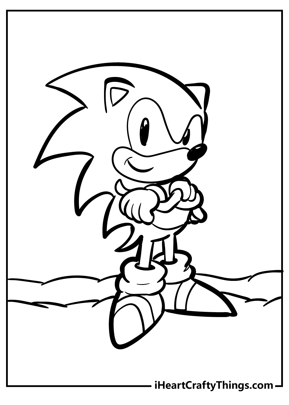 Sonic coloring pages free printables