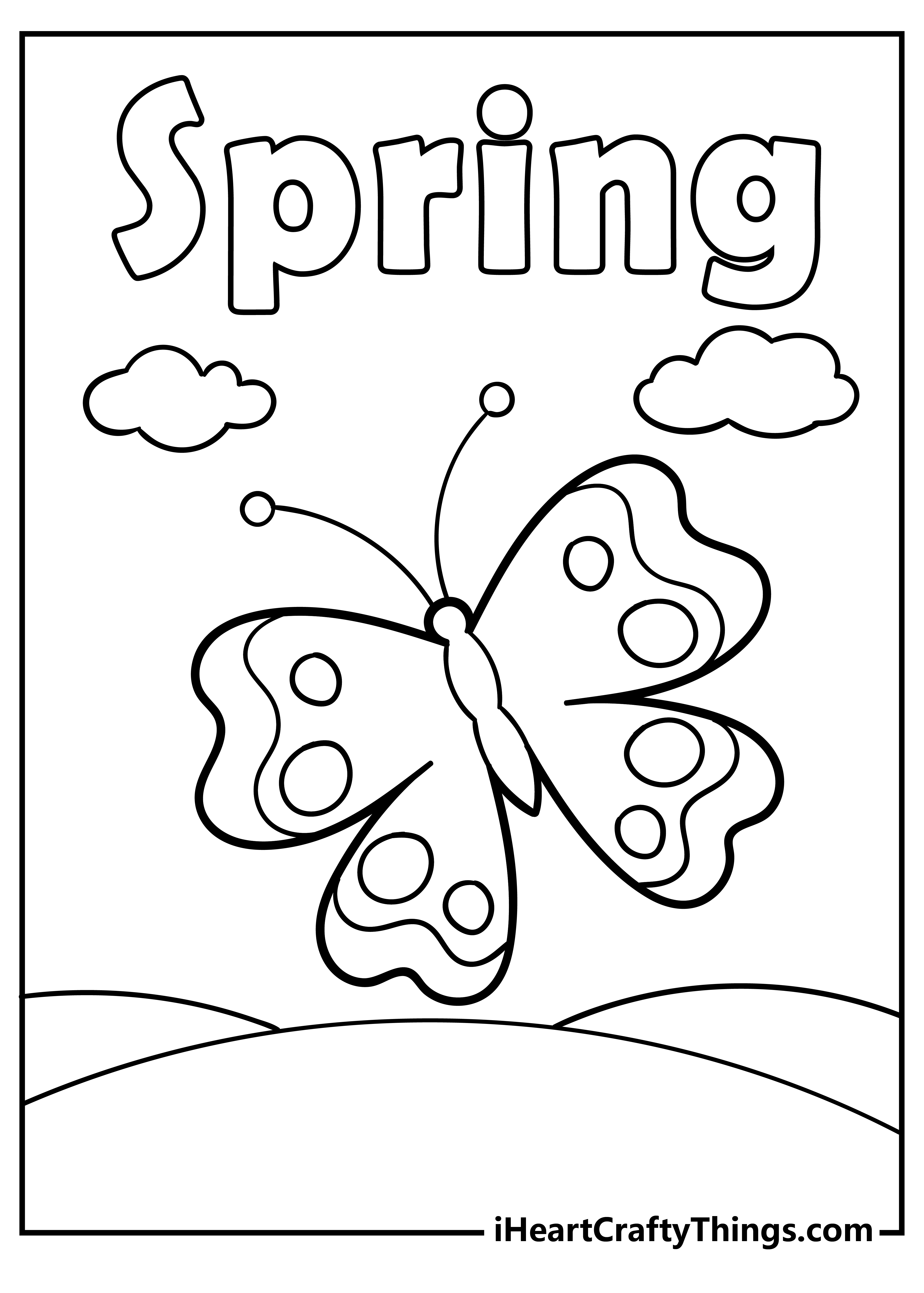 Printable spring coloring pages free printables