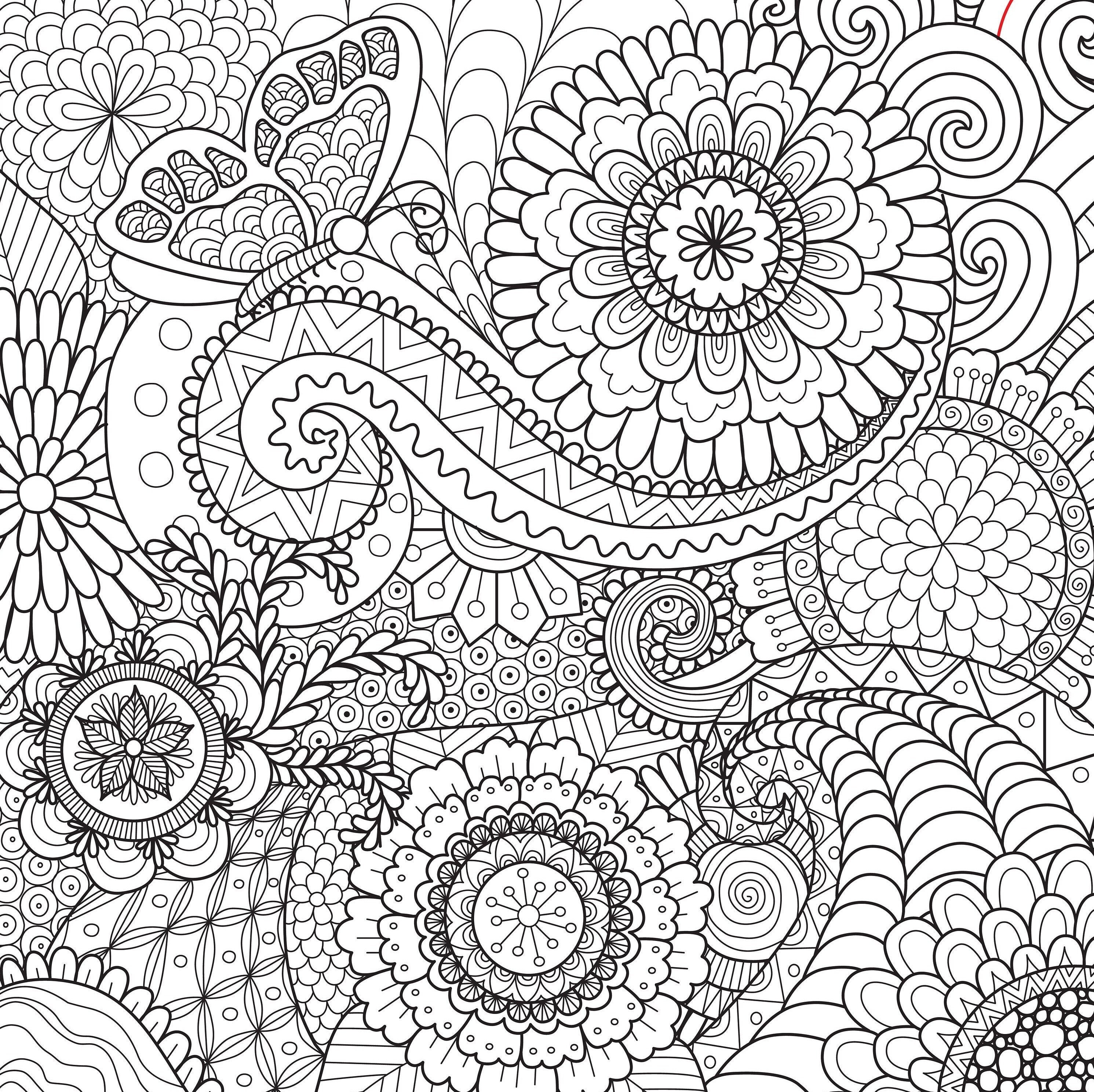 Creative coloring pages for teens and adults digital download