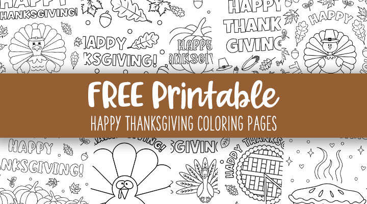 Happy thanksgiving coloring pages