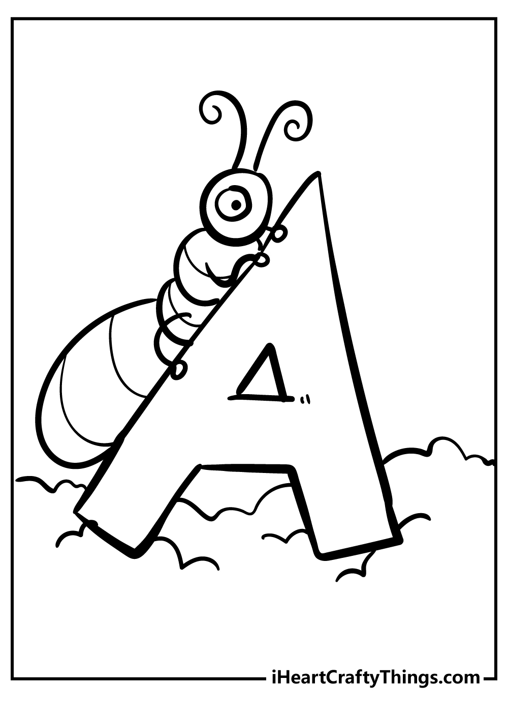 Letter a coloring pages free printables