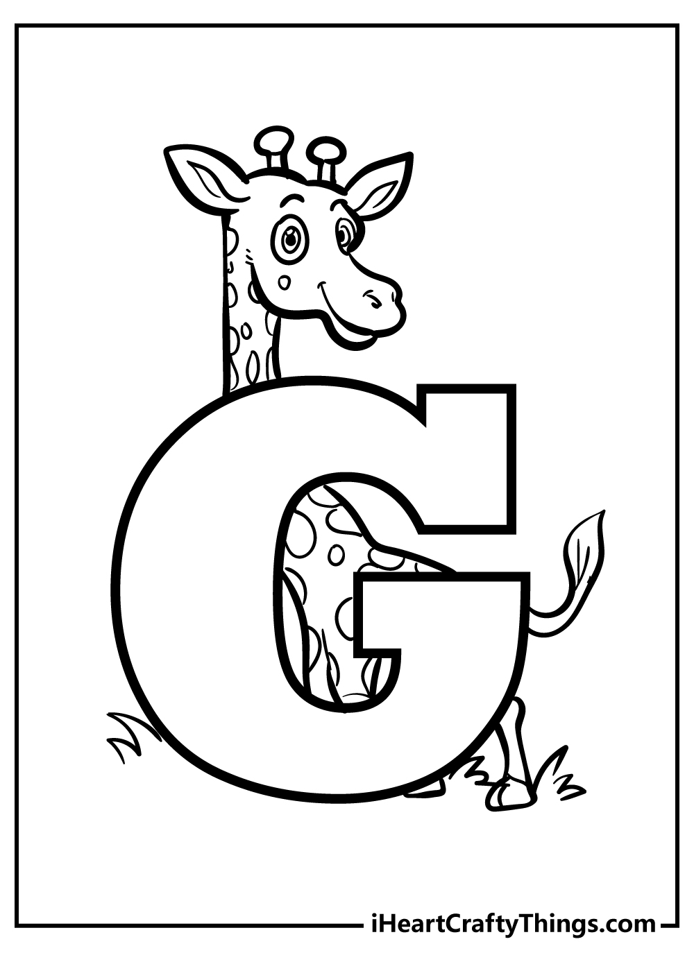 Letter g coloring pages free printables