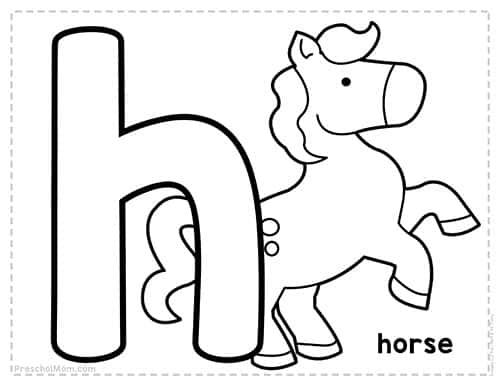 Alphabet coloring pages