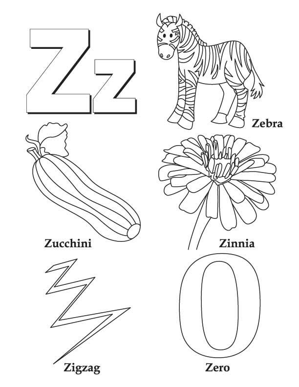 My a to z coloring book letter z coloring page alphabet coloring pages color worksheets alphabet worksheets preschool