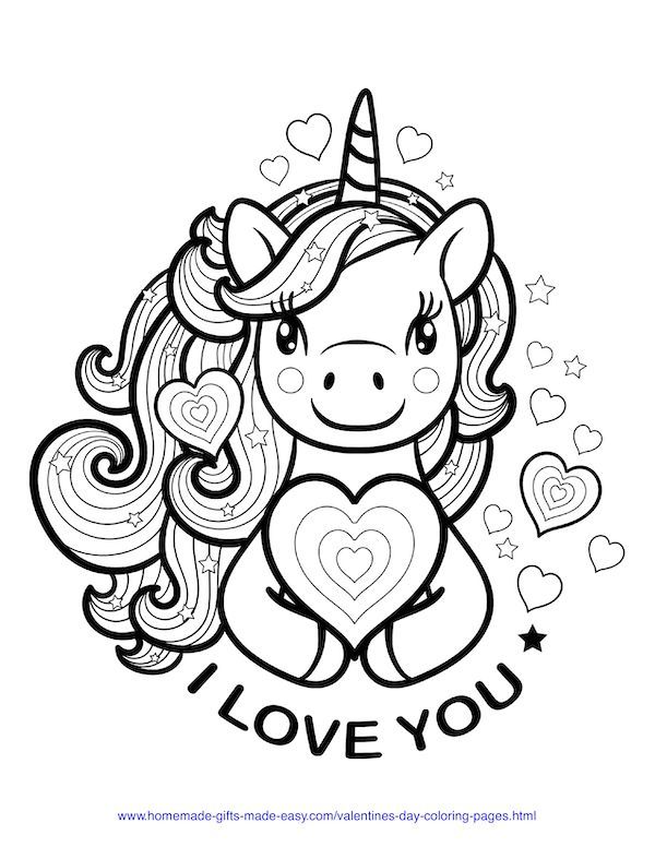 Free printable valentines day coloring pages valentines day coloring page valentine coloring pages unicorn coloring pages