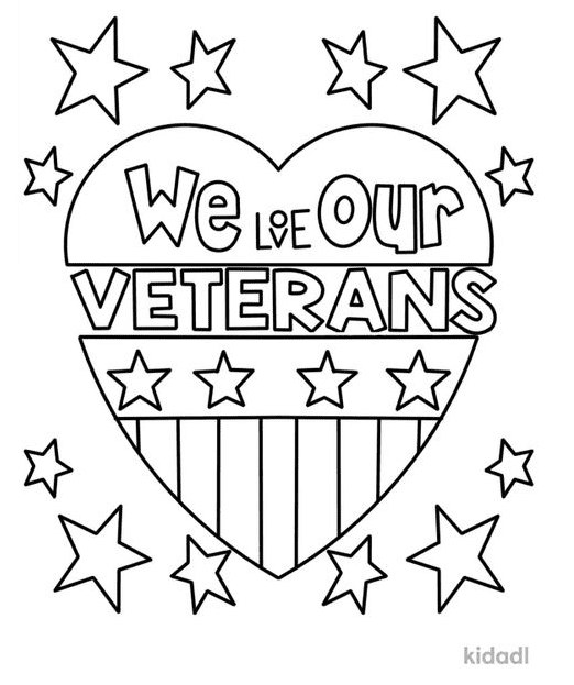 Veterans day coloring pages printable for free download