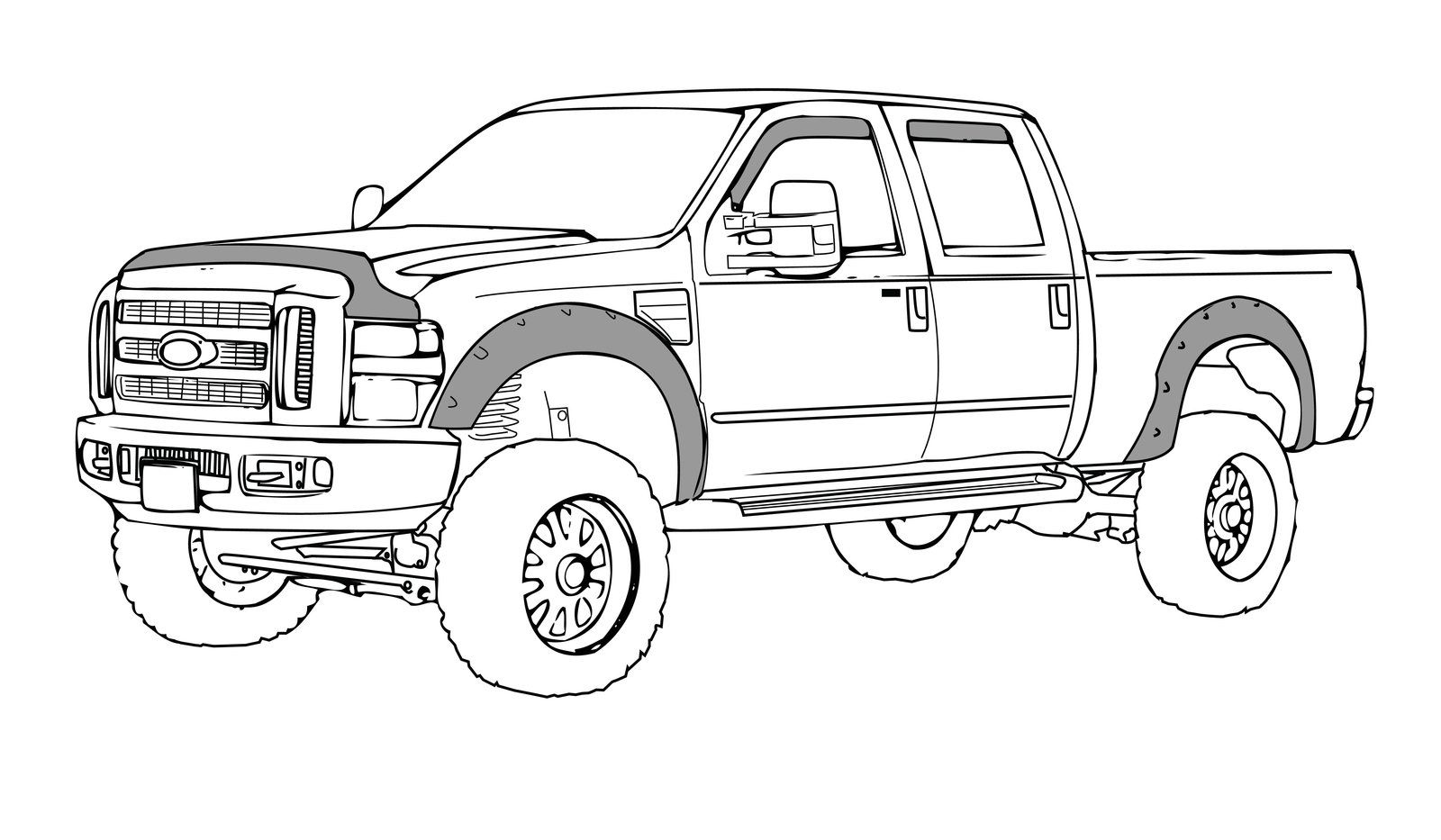 Ford truck drawings sketch coloring page truck coloring pages monster truck coloring pages jacked up trucks