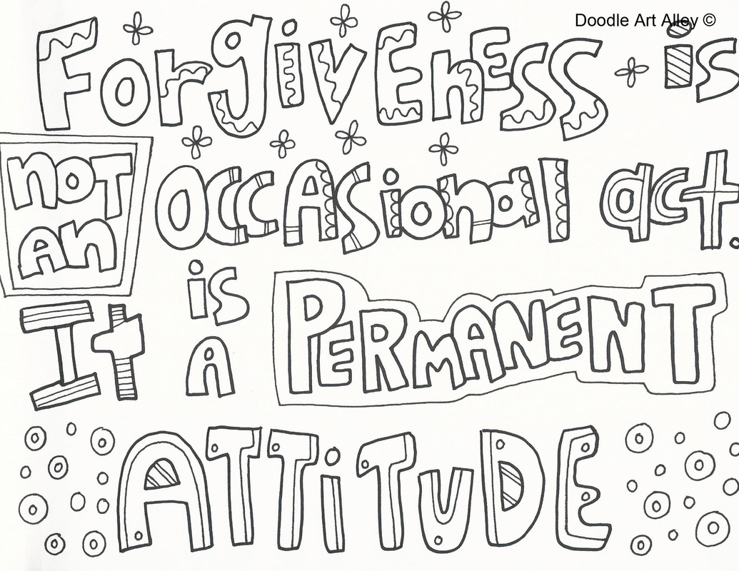 Forgiveness coloring pages