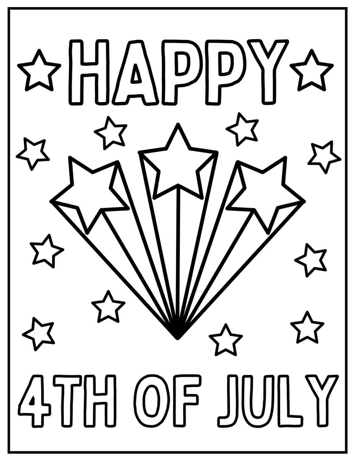 Free th of july coloring pages