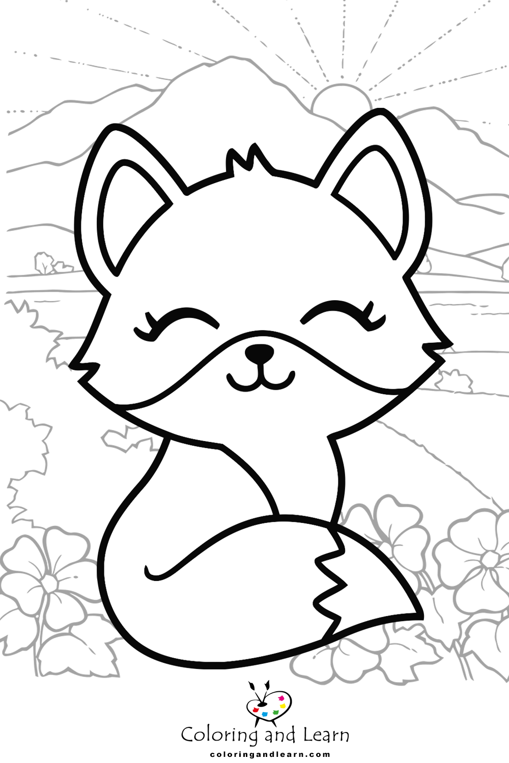 Fox coloring pages