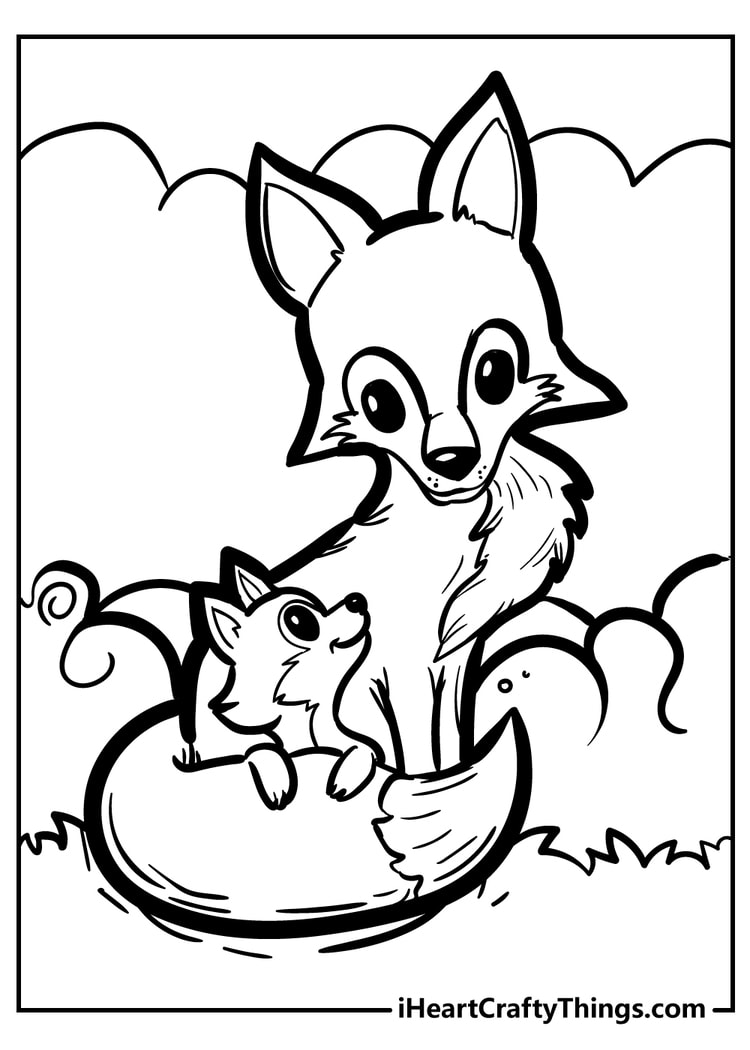 Fantastic fox coloring pages free printables