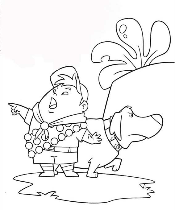 Up coloring pages