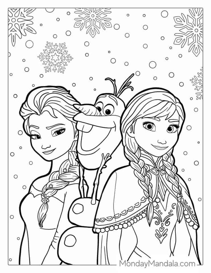 Elsa anna and olaf coloring page frozen coloring pages frozen coloring pages frozen coloring elsa coloring pages