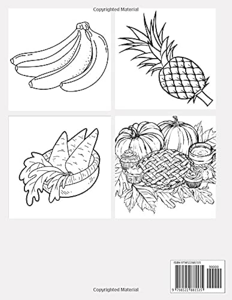 Fruits and vegetables coloring book for kids cute pages fruits and vegetables coloring book for kids house arshi book books