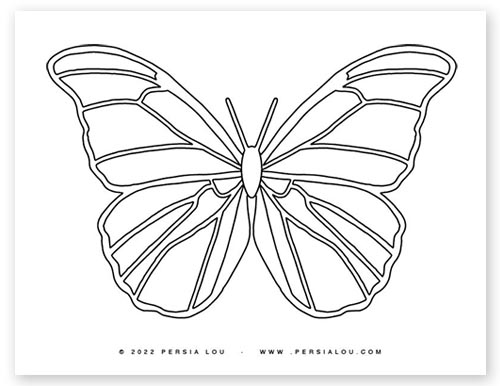 Free printable butterfly coloring pages