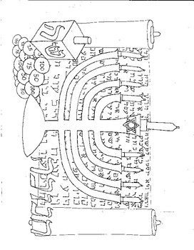 Dreidel coloring page tpt