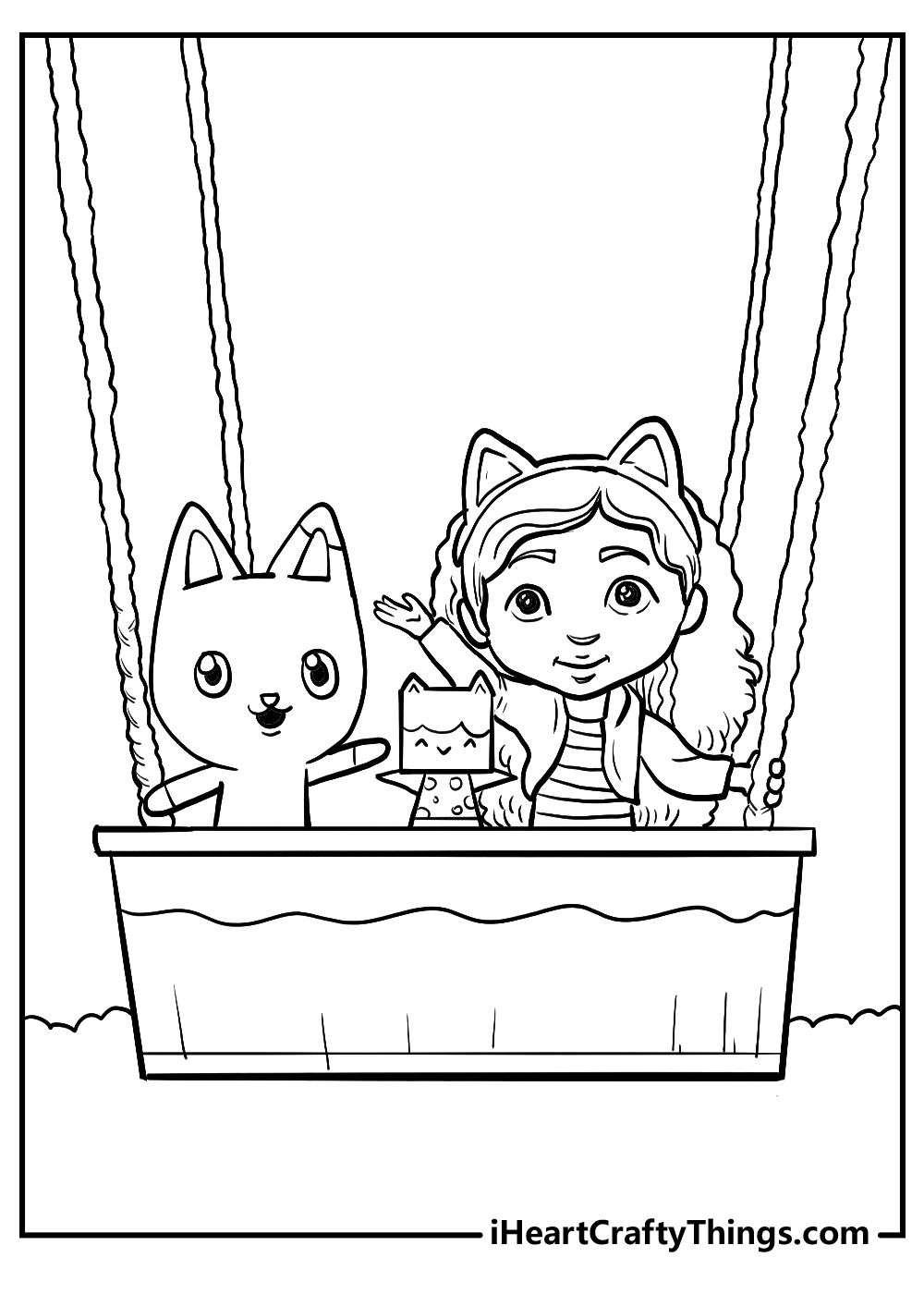 Printable gabbys dollhouse coloring pages updated