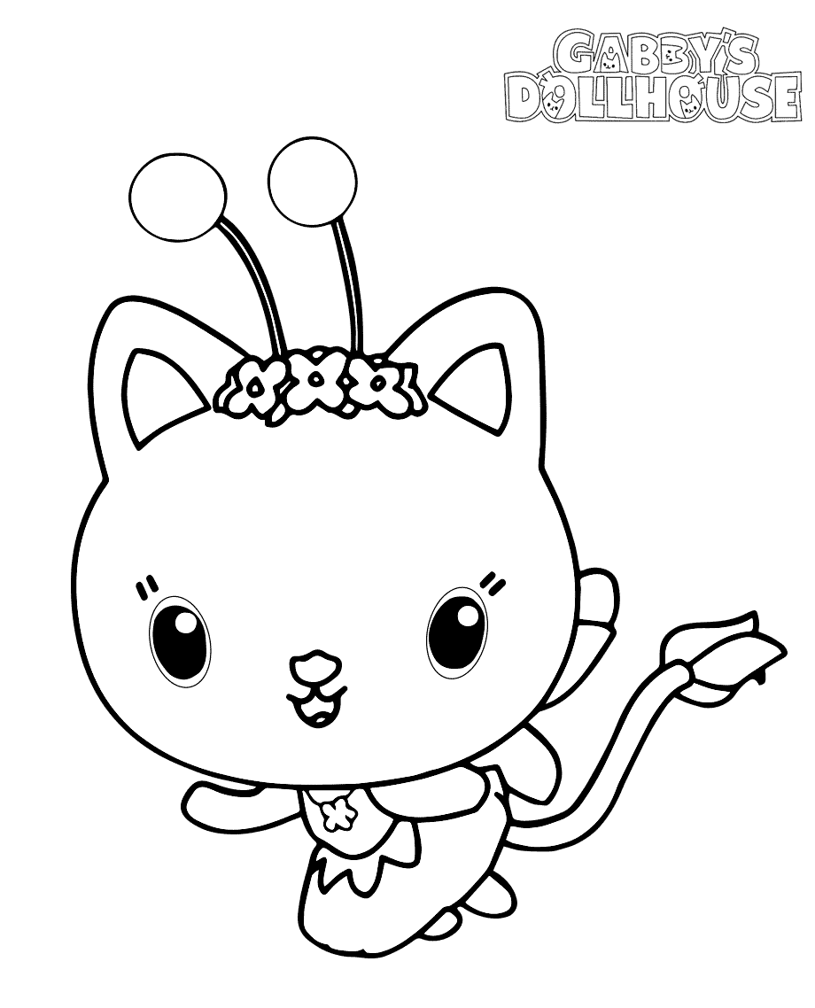 Gabbys dollhouse coloring pages printable for free download