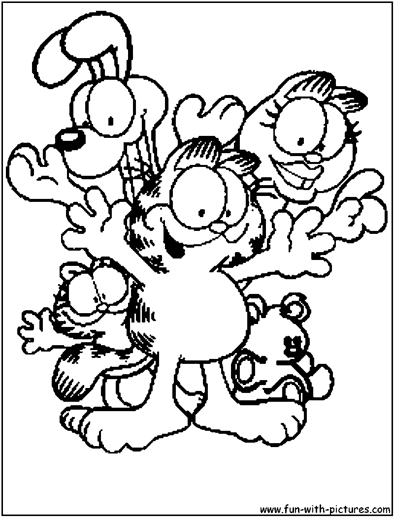 Garfield coloring pages