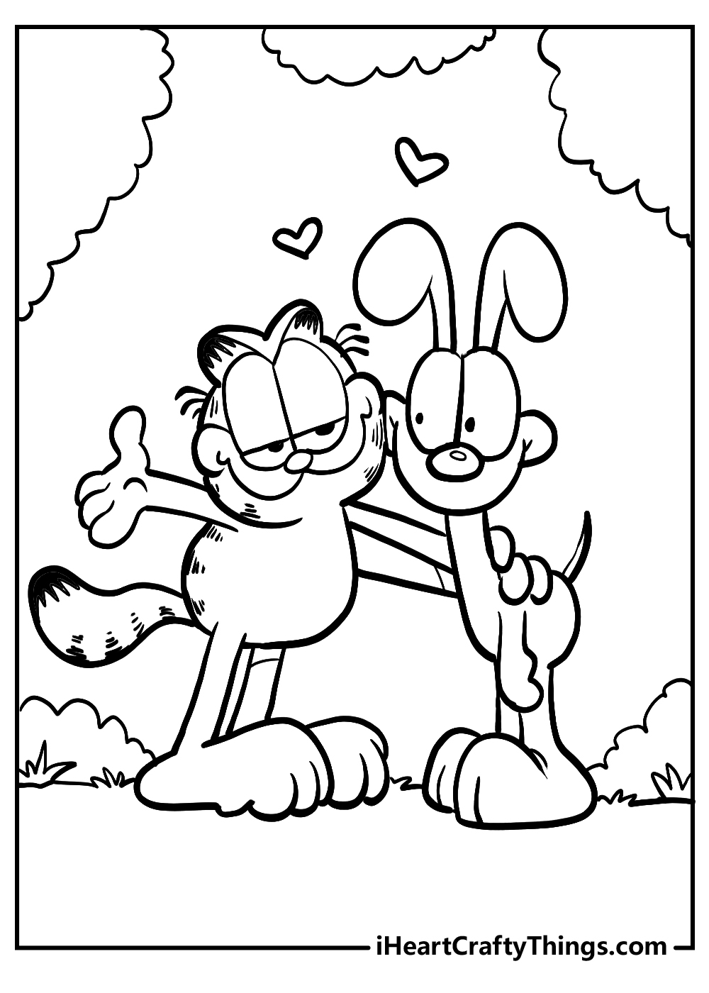 Printable garfield coloring pages updated