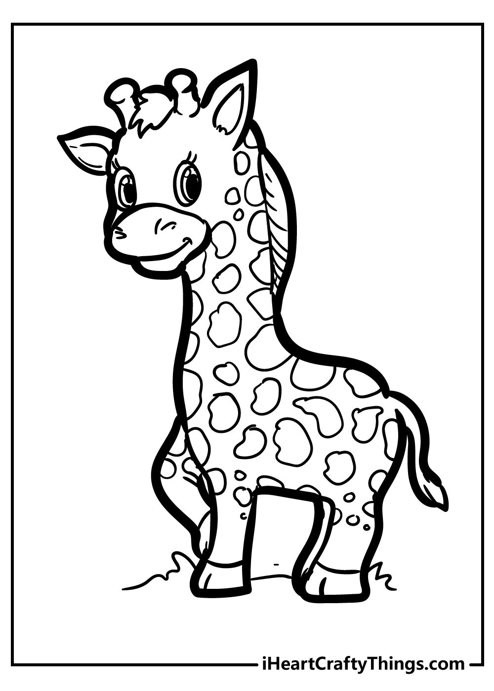 Giraffe coloring pages free printables