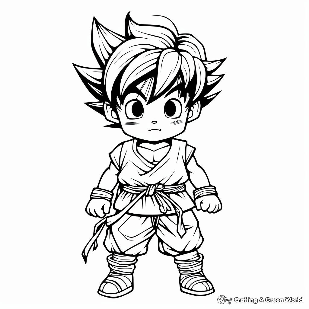 Goku coloring pages