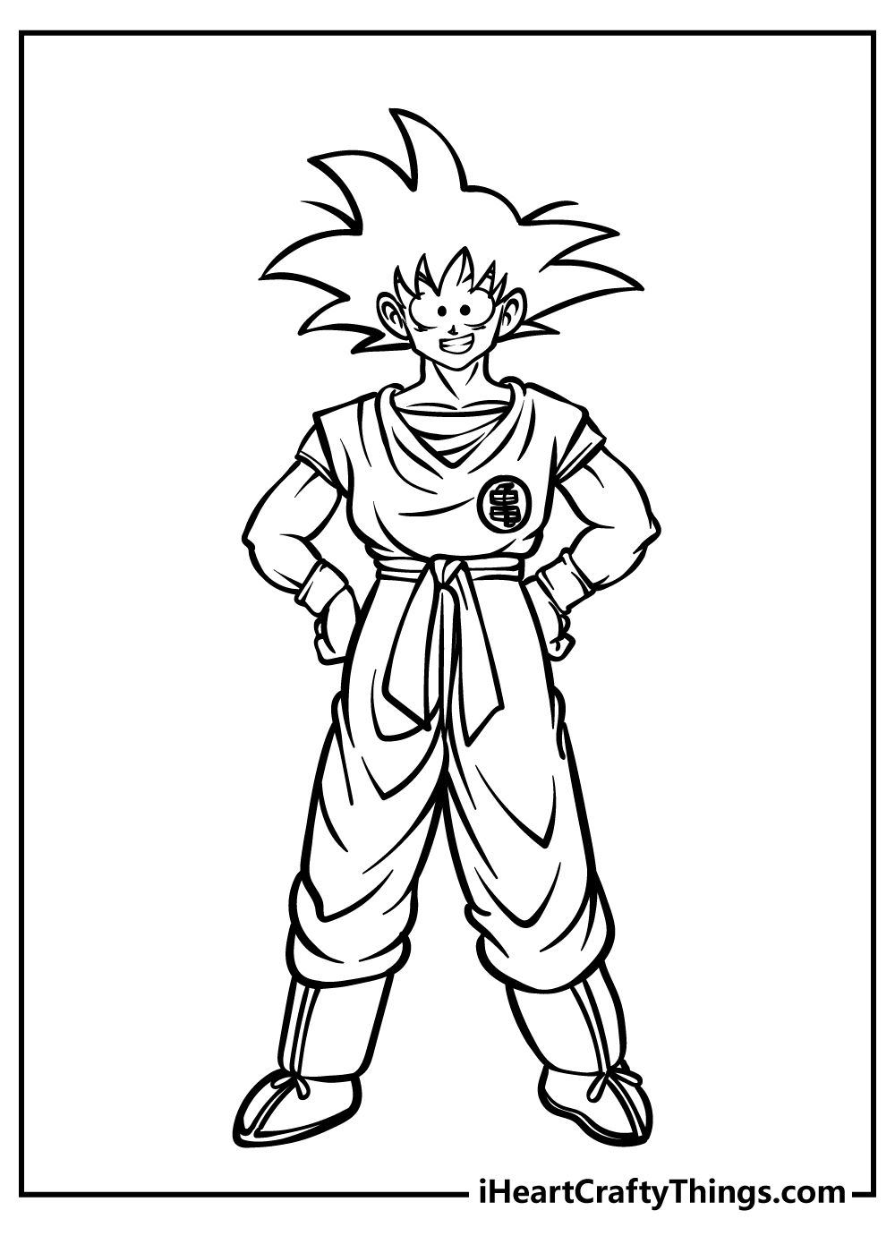 Goku coloring pages free printables