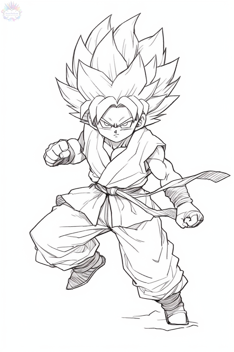 Goku coloring pages