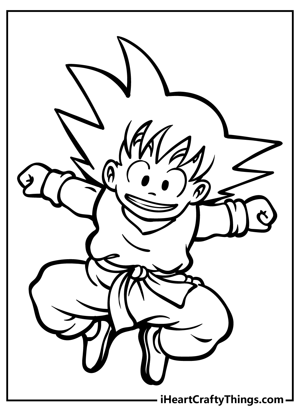 Goku coloring pages free printables