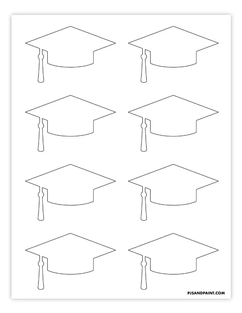 Free printable graduation cap template