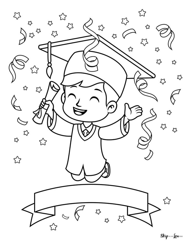 Graduation coloring pages coloring pages graduation drawing kids graduation