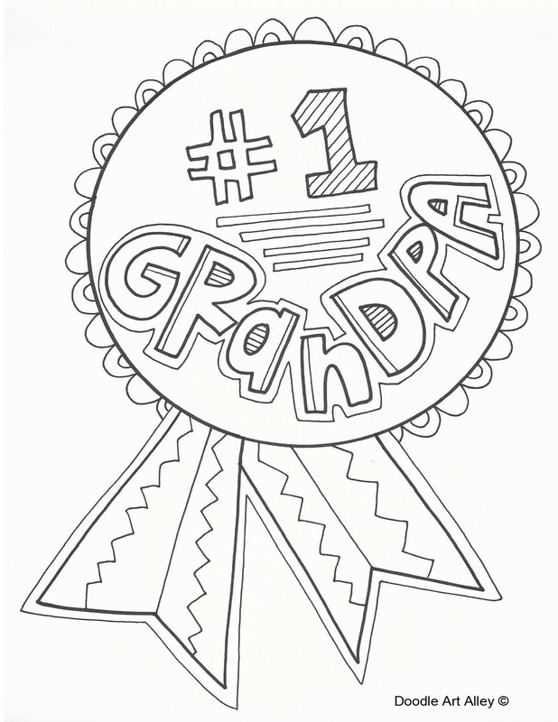 Grandparents day coloring pages