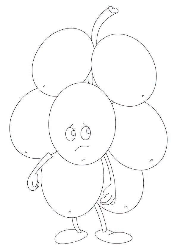 Grapes coloring page for kids free printable coloring pages for kids