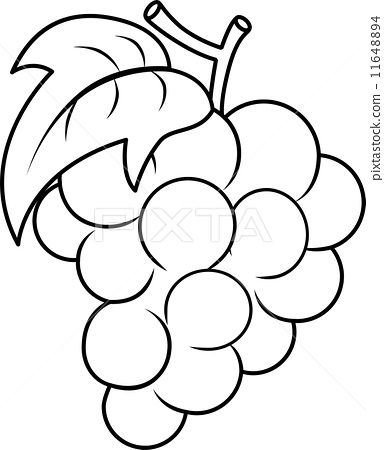 Grape coloring page