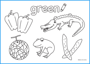 Green coloring worksheet maple leaf learning library