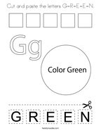 Green coloring pages