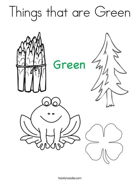 Things that are green coloring page preschool colors coloring pages kindergarten coloring sheets