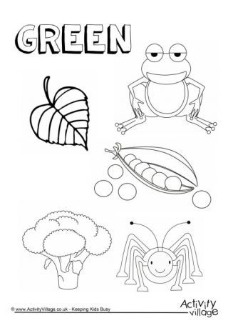 Colour collection colouring pages preschool color activities preschool coloring pages green activities