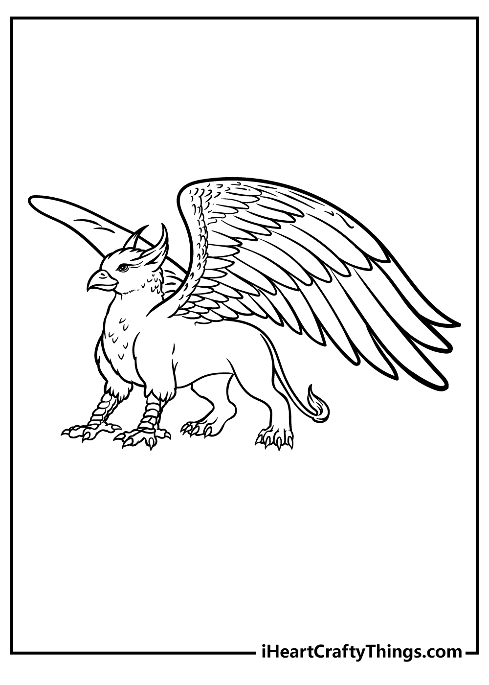 Griffin coloring pages free printables